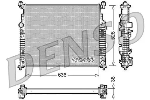 воден радиатор DENSO DRM17006