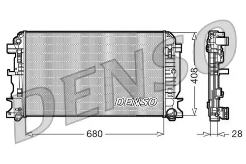 воден радиатор DENSO DRM17009