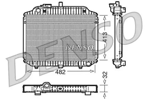 воден радиатор DENSO DRM17010