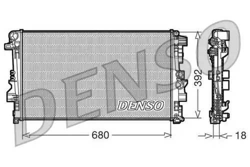 воден радиатор DENSO DRM17012