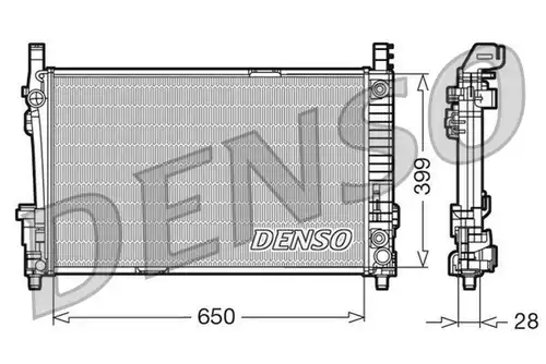 воден радиатор DENSO DRM17013