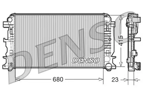 воден радиатор DENSO DRM17018