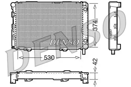 воден радиатор DENSO DRM17026