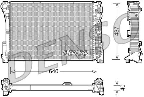 воден радиатор DENSO DRM17046