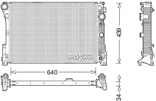 воден радиатор DENSO DRM17048