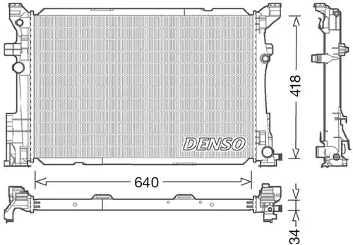 воден радиатор DENSO DRM17054