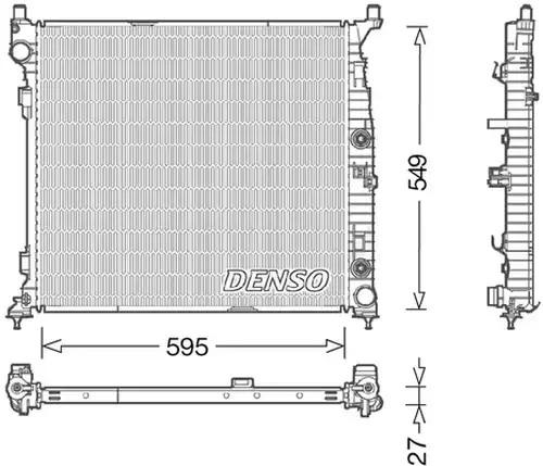 воден радиатор DENSO DRM17055