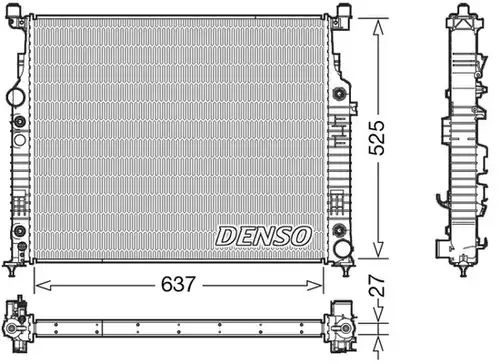 воден радиатор DENSO DRM17056