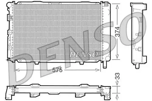 воден радиатор DENSO DRM17064