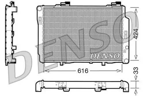 воден радиатор DENSO DRM17070