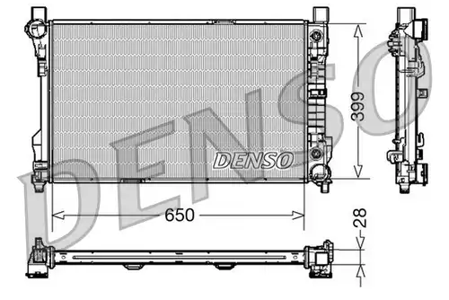 воден радиатор DENSO DRM17079