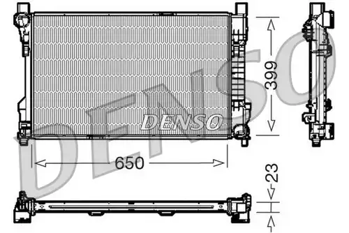 воден радиатор DENSO DRM17081