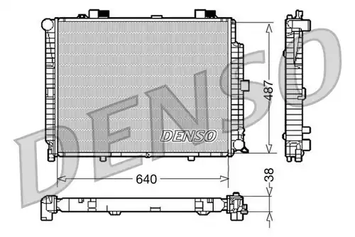 воден радиатор DENSO DRM17086