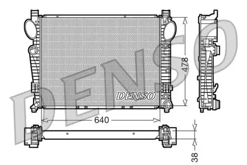 воден радиатор DENSO DRM17095