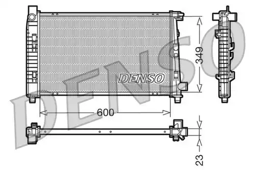 воден радиатор DENSO DRM17100