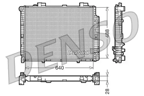 воден радиатор DENSO DRM17101