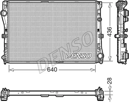 воден радиатор DENSO DRM17103