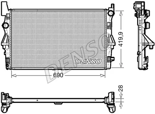 воден радиатор DENSO DRM17113