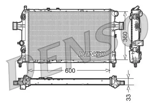 воден радиатор DENSO DRM20017