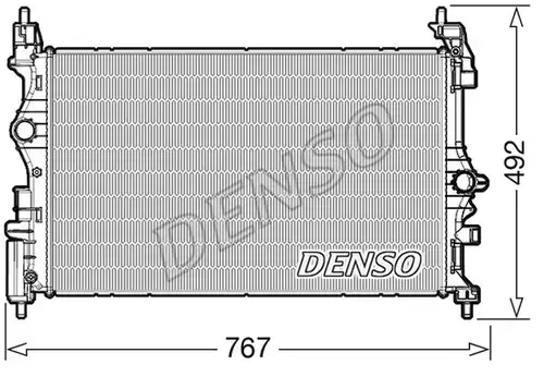 воден радиатор DENSO DRM20019