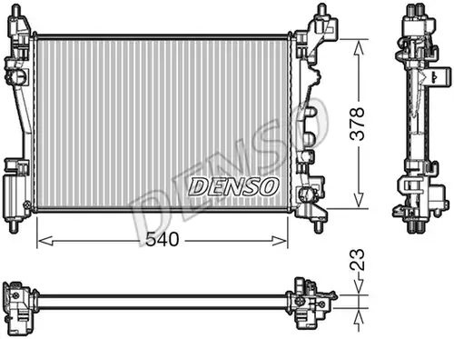 воден радиатор DENSO DRM20046