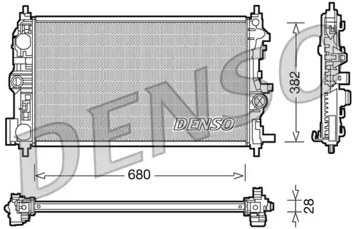 воден радиатор DENSO DRM20078