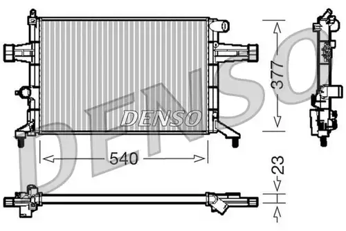 воден радиатор DENSO DRM20082