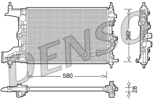 воден радиатор DENSO DRM20098