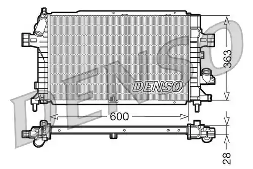 воден радиатор DENSO DRM20102