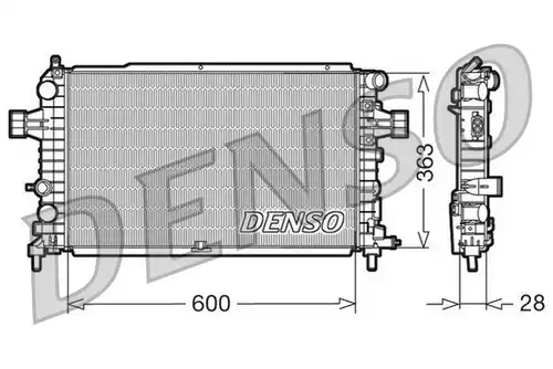 воден радиатор DENSO DRM20105