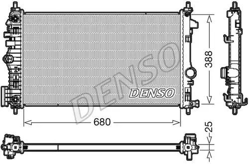 воден радиатор DENSO DRM20108