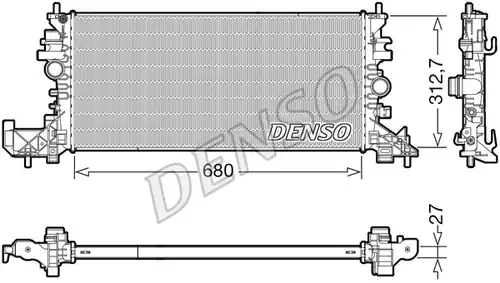 воден радиатор DENSO DRM20118