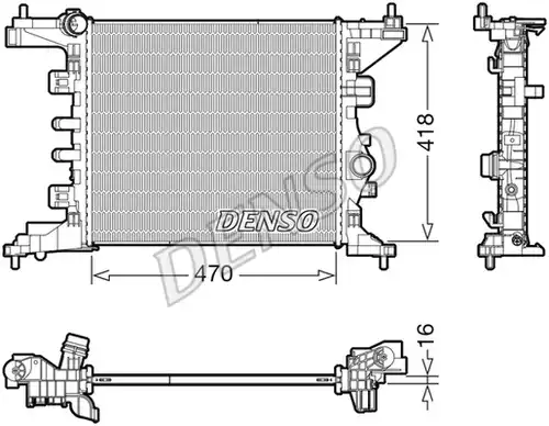 воден радиатор DENSO DRM20121