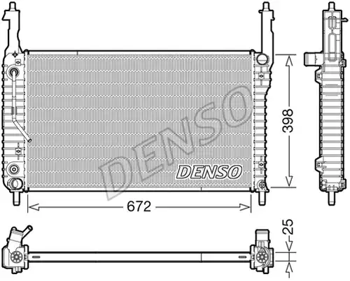 воден радиатор DENSO DRM20123