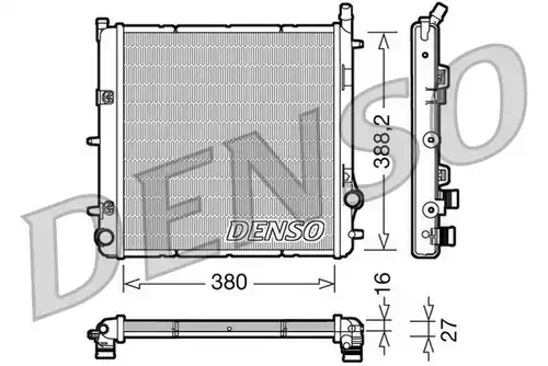 воден радиатор DENSO DRM21005