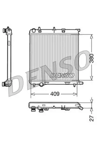 воден радиатор DENSO DRM21026