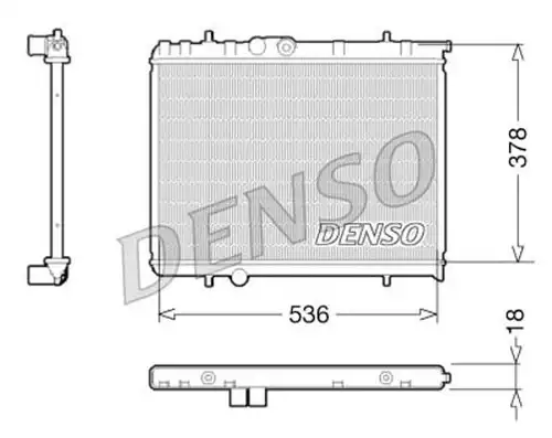 воден радиатор DENSO DRM21034