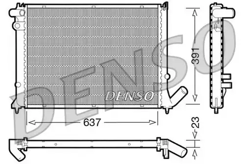 воден радиатор DENSO DRM21050