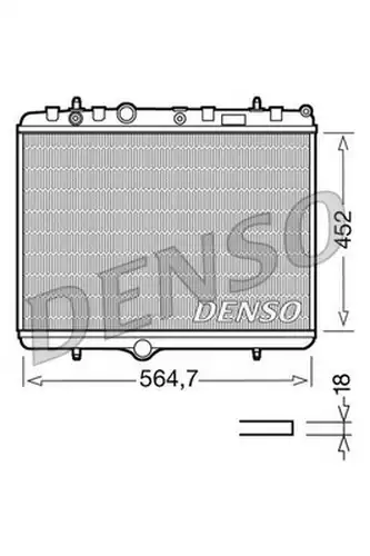 воден радиатор DENSO DRM21055