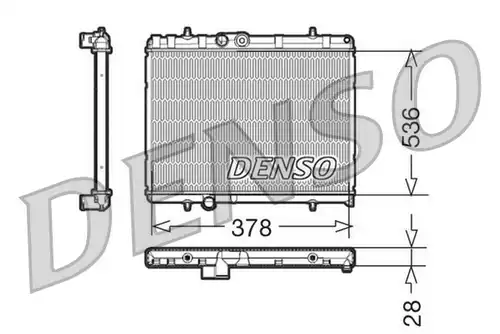 воден радиатор DENSO DRM21056