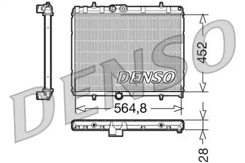 воден радиатор DENSO DRM21057