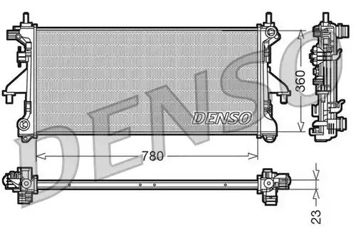 воден радиатор DENSO DRM21100