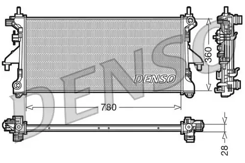 воден радиатор DENSO DRM21101