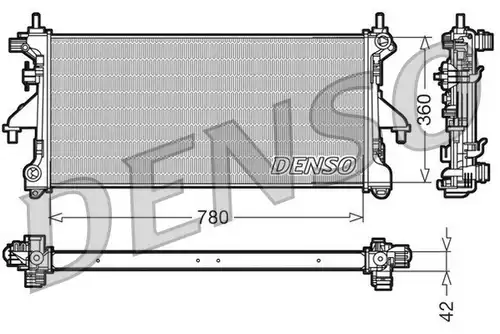 воден радиатор DENSO DRM21102