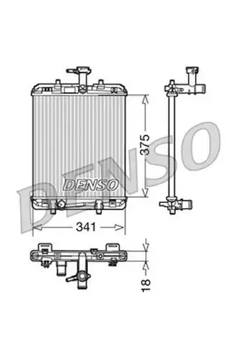 воден радиатор DENSO DRM21600