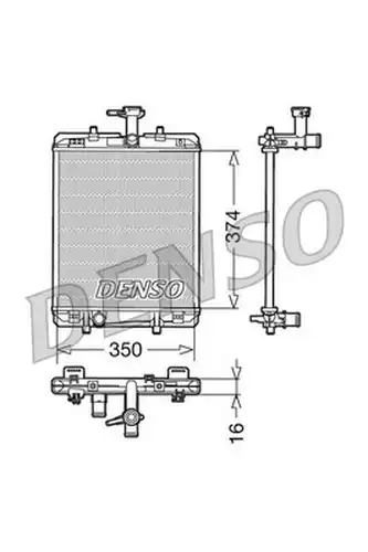 воден радиатор DENSO DRM21602