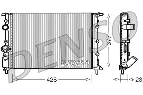 воден радиатор DENSO DRM23008