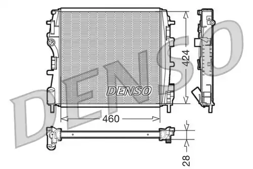 воден радиатор DENSO DRM23019