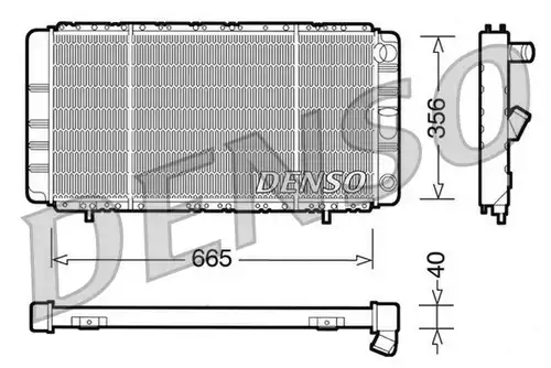 воден радиатор DENSO DRM23021