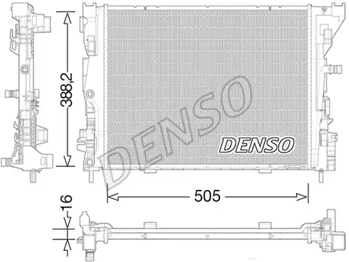 воден радиатор DENSO DRM23035